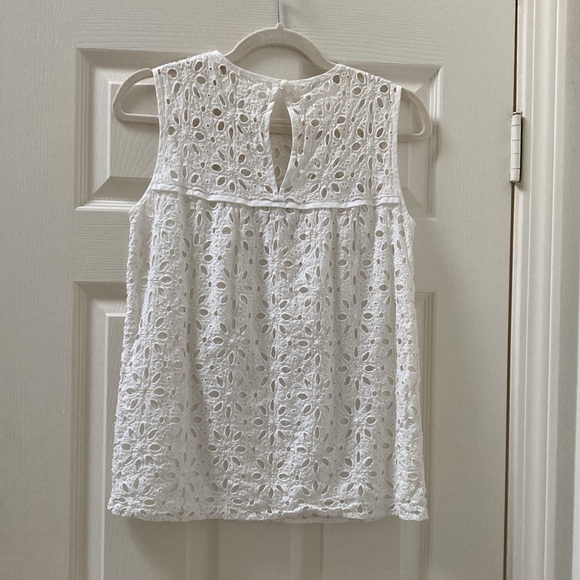 Milly Beautiful Eyelet Lace Top 4 - Picture 3 of 5